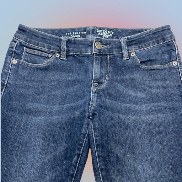 The Limited Jeans The Limited Womens 4 Skinny Zipper Ankle Blue